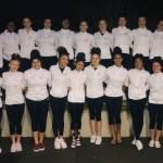 The Newport gymnastics team won its first meet of the season against Inglemoor on Dec. 4. Photo courtesy of Stacy Rendon