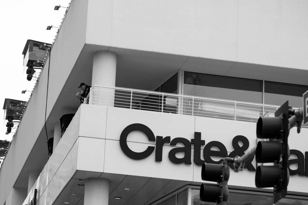 Police leaders look down from above, giving directives to officers down below. They waited to spot drivers and pedestrians disobeying the law. Ashley Hiruko/staff photo