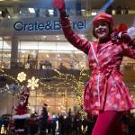 The sidewalks between Bellevue Square and Lincoln Square were packed with people who came to catch the nightly Snowflake Lane on Dec. 10. The parade, which begins nightly at 7 p.m., celebrates 15 years in the community and features 300 performers, holiday characters and lights. Ashley Hiruko/staff photo