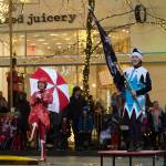 A coordinated song and dance number opened the parade. Ashley Hiruko/staff photo