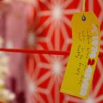 Tour visitors write wishes for the upcoming year at the Hello Kitty Friends Around the World Tour on Dec. 7. Madison Miller/staff photo