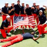 The United States team celebrates their 13-11 victory at the Junior Presidents Cup from Dec. 8-9, in Melbourne, Australia. Photo courtesy of Don Siebers