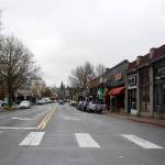 A shot of downtown Kirkland. Samantha St. John of the citys chamber of commerce said that Kirklands business community is likely being more detrimentally affected than others on the Eastside due to the citys often being deemed the epicenter of the coronavirus epidemic. Blake Peterson/staff photo