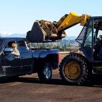 Having your pickup truck loaded up with a bulk order of compost from Cedar Grove is another contactless way to purchase soil.