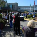 A parade to show support to frontline hospital workers took place on Thursday afternoon at St. Francis in Federal Way. Olivia Sullivan/staff photo