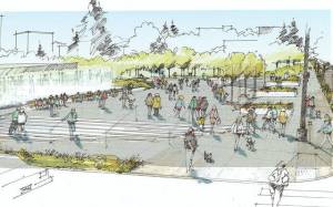 Construction begins for Downtown Park entrance