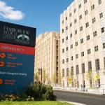 Exterior building and signage view from 9th Avenue of Harborview Medical Center in Seattle. COURTESY PHOTO, UW Medicine