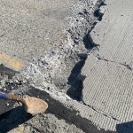 I-90 is experiencing pavement buckling in places because of the extreme heat. Two left lanes are closed eastbound, five miles east of North Bend. Use the right lanes and reduce your speed. Courtesy photo, WSDOT.