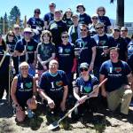 First Fed volunteers at the Dream Playground community build, Port Angeles.