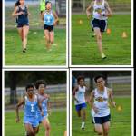 Clockwise from upper left, Bellevues Hannah Lorenz (left) and Interlakes Rachelle Cormier, Bellevues Riley Schuler and Ryan Lee (right) and Interlakes Sidd Pachikara (left) and Wesley Hackett compete in 5K cross country meets on Oct. 6 at Marymoor Park. Other teams participating were Liberty, Juanita, Foster, Highline, Tyee and Evergreen.
Lorenz won the girls race with a time of 19:47.6 and Cormier took second in 19:56.8. The top three team finishers were Liberty, Interlake and Bellevue.
On the boys side, Schuler was the top Bellevue-area finisher in sixth (17:44.6), followed by Lee in eighth (17:52.6), Pachikara in 11th (18:09.3) and Hackett in 12th (18:09.4). The top three team finishers were Juanita, Liberty and Bellevue.
Photos courtesy of Stephanie Ault Justus