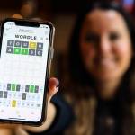 Christa Meyer, residential physical therapist in Mountlake Terrace, Washington, plays Wordle daily. (Kevin Clark / The Herald)