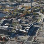 Aerial photo of the Spring District that sits on the old Safeway Distribution Center site in the Bel-Red Corridor. Courtesy photo.