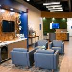 Stop by for a closer look at the moss wall at the new Bellevue branch of First Fed.