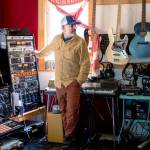 Johnny Bregar in his Bainbridge Island recording studio.