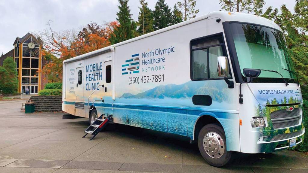 NOHN Mobile Health Clinic visiting Peninsula College. (Photo courtesy of NOHN)