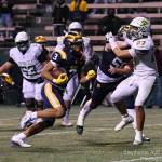 Against Roosevelt, Bellevue senior Matthew Reed runs for a second-half touchdown. Photo courtesy of Stephanie Ault Justus
