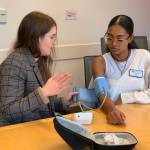 Blood pressure readings include two numbers. Its considered elevated when the top number is between 120 and 129 and the bottom number is less than 80. High blood pressure is anything higher than 130 over 80, says Dr. Laurel Soot, chief medical officer at Providence Health Plan and volunteer with the American Heart Association. Photo courtesy of the American Heart Association.