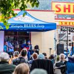 The Gas Station Blues series is held outside the Historic Shell Station on Front Street in Downtown Issaquah. Photo courtesy of Downtown Issaquah Association.