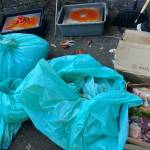 The Tacoma-Pierce County Health Department found meat being stored outside and next to trash at a home being used as a kitchen space by multiple unpermitted roadside food vendors in Pierce County. Photo courtesy of the Tacoma-Pierce County Health Department
