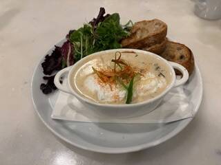 Eggs a la crème. Photo by Mindy Stern