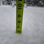 The snow in North Bend around noon March 13. Photo courtesy of Natalie Heidemann Pietzyk