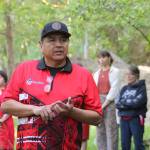 Jobey Williams (Tulalip and Yakama) speaks to the crowd on May 5. Photo by Bailey Jo Josie/Sound Publishing.