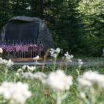 The Marine Memorial near Round Pass, which is accessible by hiking or biking. Photo courtesy of National Park Service.